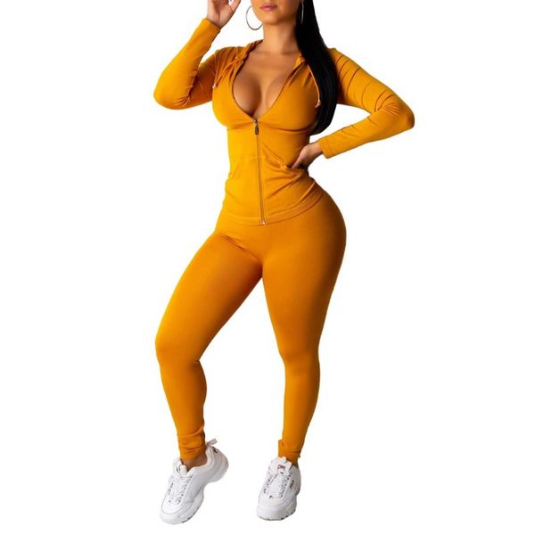 

yoga outfits casual 2 piece set suit women long sleeve and pants two autumn ladies tracksuits sport, White;red