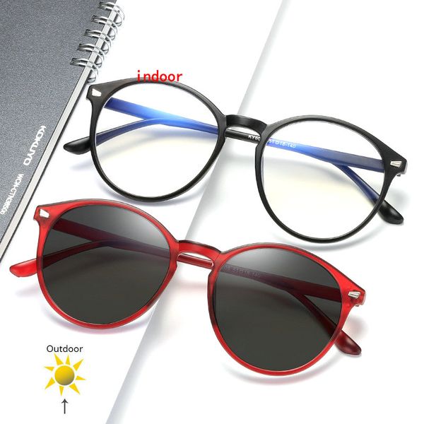 

2020 new transition sunglasses reading glasses women progressive multifocal presbyopia eyewear pchromic magnifier fml, White;black
