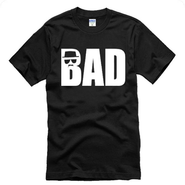 

new 2015 fashion summer sitcoms breaking bad 100% short-sleeve cotton t-shirt male walter plus size tee man camisas casual