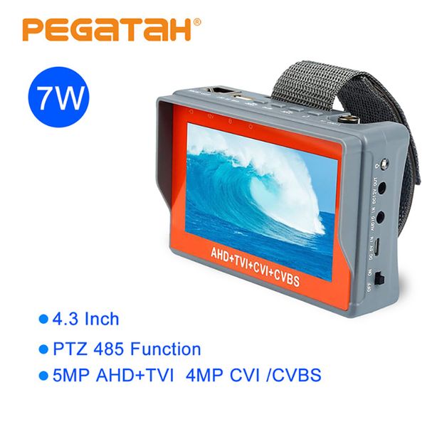 

box cameras 5mp 1080p cctv camera ahd tester monitor tvi cvi cvbs portable support ptz 4.3 inch