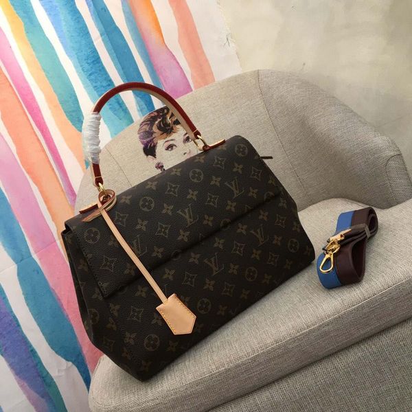 

103-m42735 classic fashion shoulder bag double shoulder bag messenger bag handbag women's handbag leather production