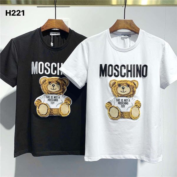 

fw20 new arrival bear clothing men's t-shirts print street wear tees short sleeve asian -3xl h221, White