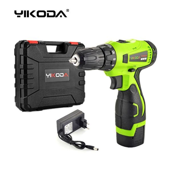 

16.8v домохозяйственная двойная скорость беспроводной дрели электрическая отвертка аккумуляторная электроинструмент одно литиевая батарея пл