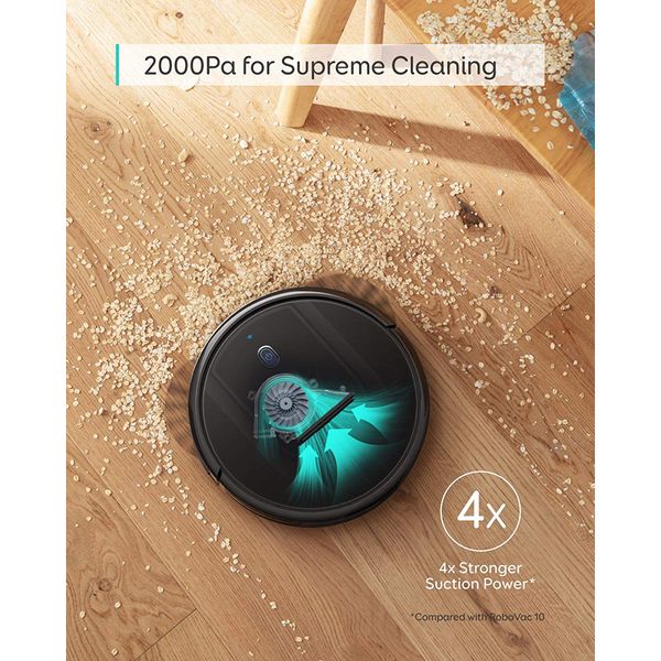 

eufy robovac g10 hybrid, robot vacuum cleaner, smart dynamic navigation, 2-in-1 sweep and mop, wi-fi, super-slim, 2000pa