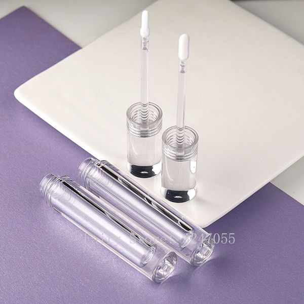 

10ml 10/30/50pcs clear empty acrylic lip gloss tube, diy round portable liquid lipstick bottle, cosmetic container shell package