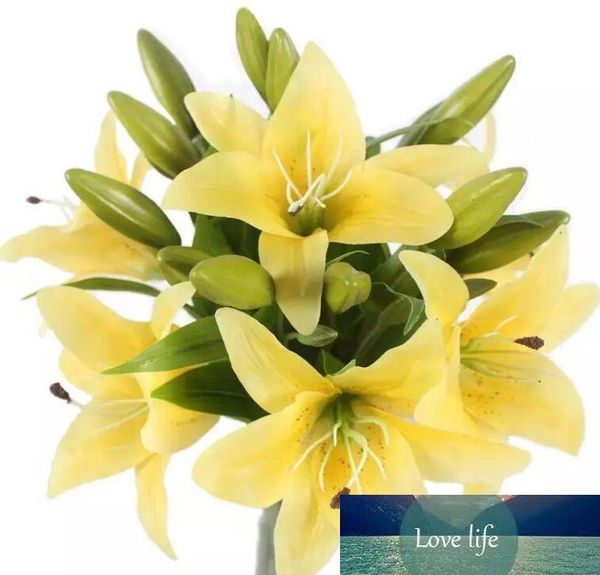 

tiger lily artificial real touch flowers wedding bouquets for home office decoration
