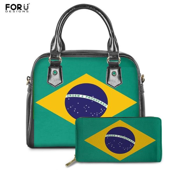 

forudesigns women handbags luxury messenger bags brazil flag designer tote shoulder bags female drop shipping 2020 drop shipping