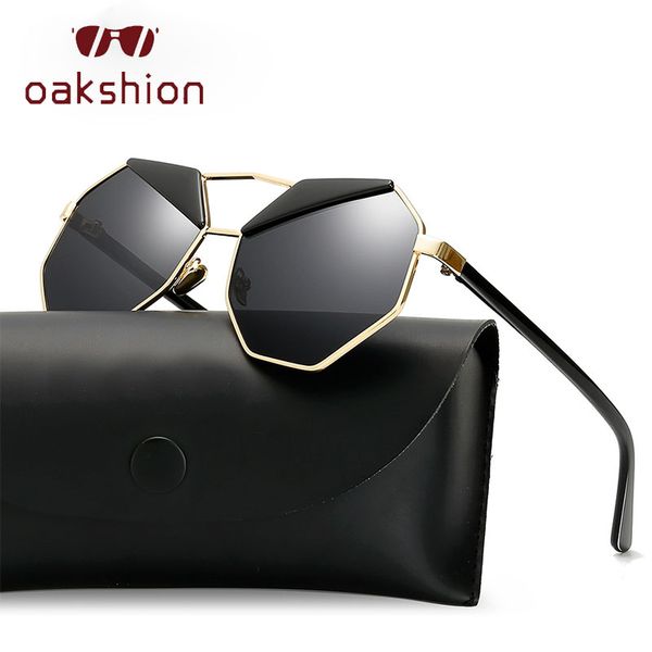 

oakshion 2020 new mens vintage polygonal metal sunglasses men women eyebrows mirror sun glasses outdoor driving goggles eyewear, White;black