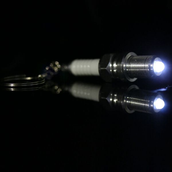 

new 1pcs casual led key chain key chain keychain car parts keyring wholesale, Silver
