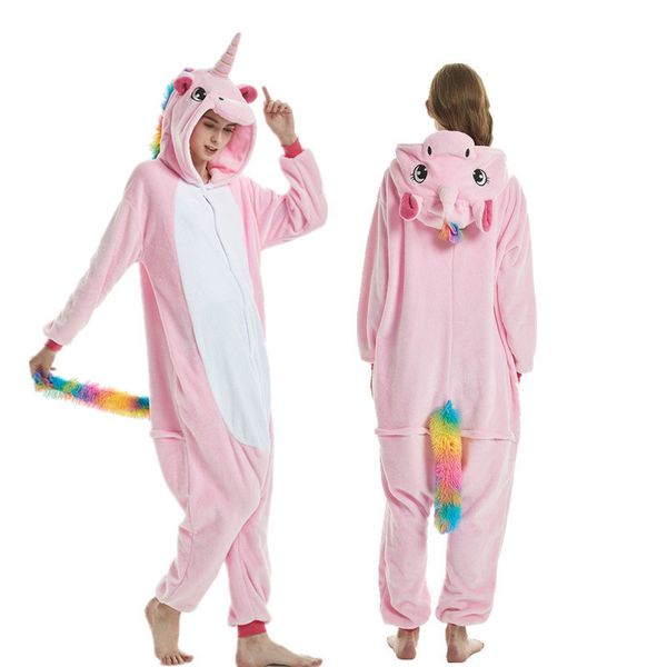 

new animal pajamas siamese rainbow pegasus dinosaur home furnishing cute costumes for men women costumes 22 wholesale, Black;red