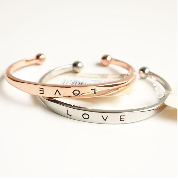 

promotions new love forever bangles 925 silver/rose gold/ gold plated bracelet jewelry for lady lovers wedding gift2, Black