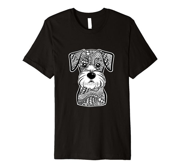 

sport women's fashion t shirt miniature schnauzer dog face graphic art t shirt girl's t shirt