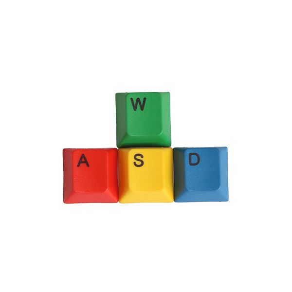 

4 keys/set pbt dye sublimation wasd direction keycap color supplement rgby cmyk keycaps for mx switch mechanical keyboard