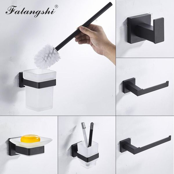 

quality robe bathroom dish soap holder wb8836 high holder brush paper hooks falangshi toilet black accessories steel stainless cdpfi