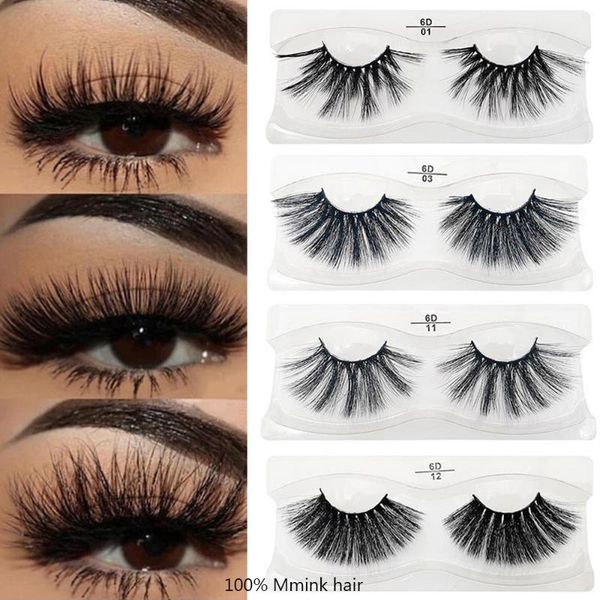 

1pair dramatic woman's fashion false eye lashes handmade natural thick long false eyelashes 3d mink lashes beauty make up
