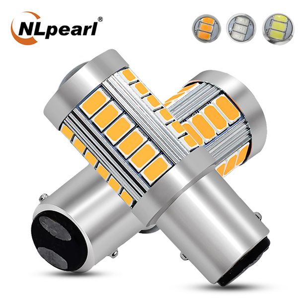 

nlpearl 2x signal lamp bay15d 1157 led p21/5w 5630smd ba15s p21w led 1157 bau15s py21w brake reverse lamp turning signal lights