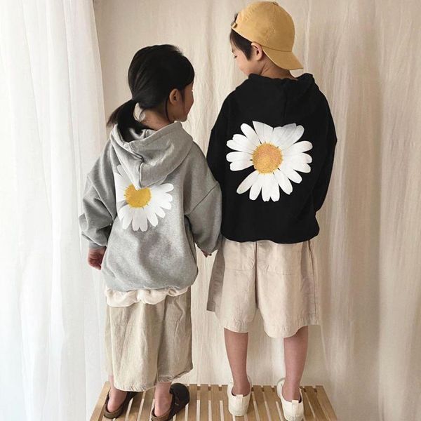 

little daisies mom son outfits mommy and me mother daughter cotton sweatshirt clothes family matching hooded spring autumn, Blue