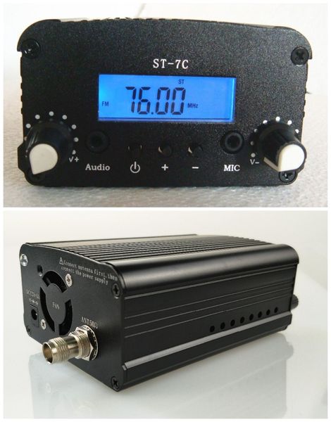 

1w/7w 76-108mhz st pll fm transmitter broadcast radio station