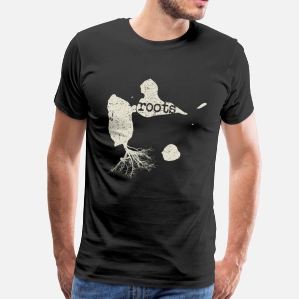 

guadeloupe roots grey vintage t shirt men create 100% cotton s-3xl novelty graphic casual spring standard shirt