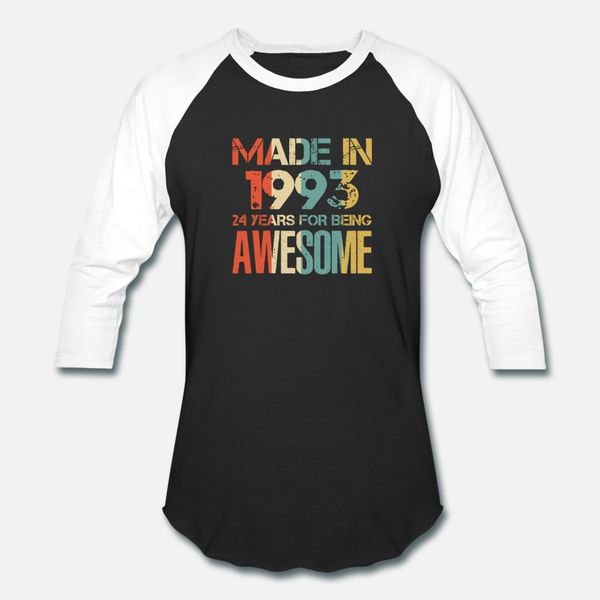 

made in 1993 25 years of awesomeness t shirt men printing 100% cotton round neck gents famous funny casual spring natural shirt