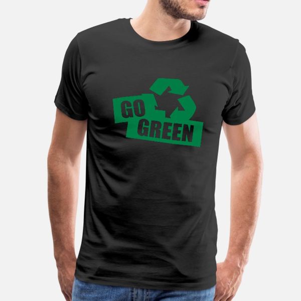 

go green t shirt men designing cotton euro size s-3xl solid color gift funny casual summer slim shirt