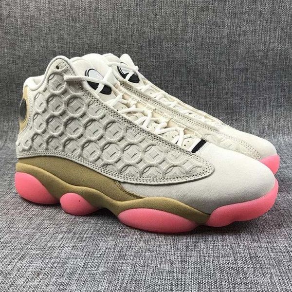 

wholesale cny white beige pink 13s xiii men basketball shoes sports sneakers fashion trainers size 36-47, Black