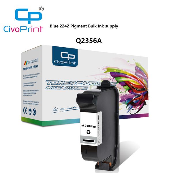 

ink cartridges civoprint compatible for q2356a blue 2242 pigment bulk supply