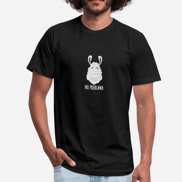 

llama нет prob llama смешная идея подарка тенниска людей designs с коротким рукавом экипаж шеи мужчины fit смешные лето картинки рубашку