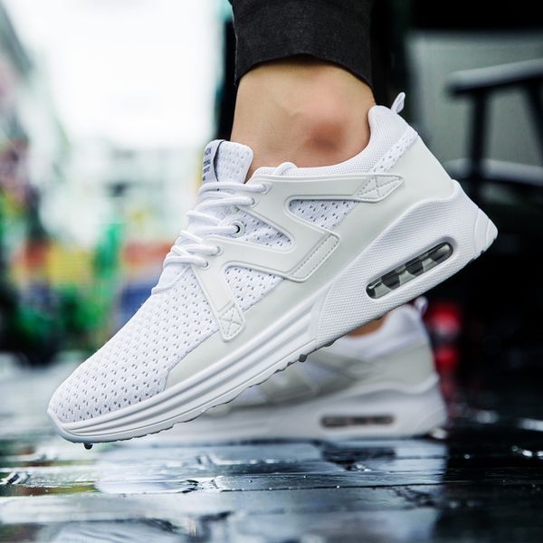 

plus size men running shoes air cushion outdoor breathable walking sport shoes low soft casual sneakers zapatillas hombre
