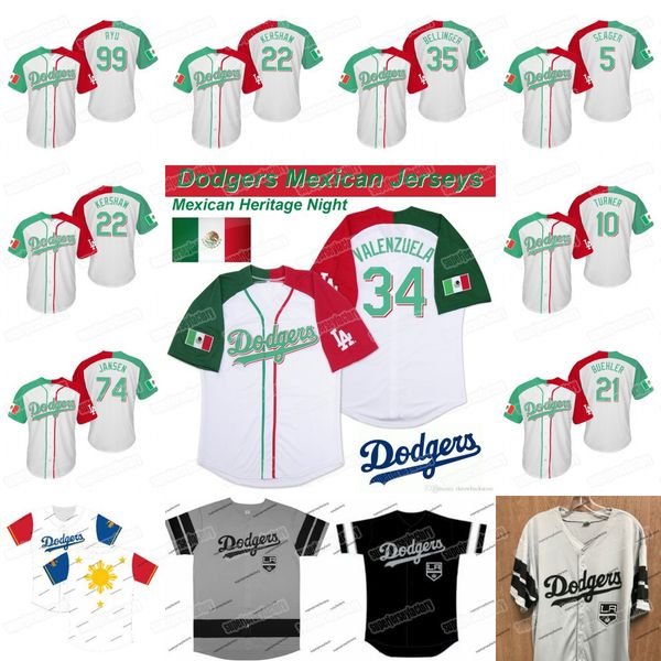 

kings heritage night los angeles mexican kings night jersey cody bellinger corey seager kershaw hernandez hyun-jin ryu valenzuela jansen, Blue;black