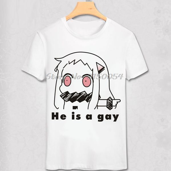 

kantai collection t-shirt anime t shirt women short sleeve tshirt fashion men soft tees he is a gay cute funny design hipster