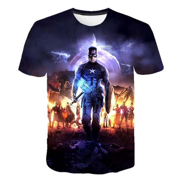 

punk marvel print 3d print shirts harajuku graphic plus size men clothing