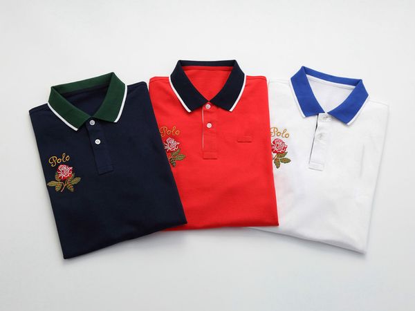 

20s мужских классические поло рубашки мужского polo homme summer polos рубашка вышивка polos футболка high street trend shirt top tee s-2xl, White;black