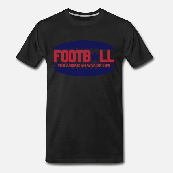 

football the american way of life t shirt men printed short sleeve round neck trend loose funny casual summer style outfit shirt