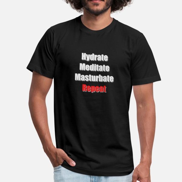

сода размышление masturbate repeat футболка мужчины подарки tee shirt s-3xl уникального подарок комичного summer vintage