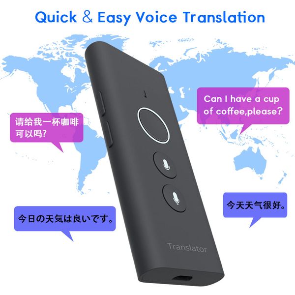 

smart translator 2021 online portable traductor 40 languages voice travel two-way instant spot device