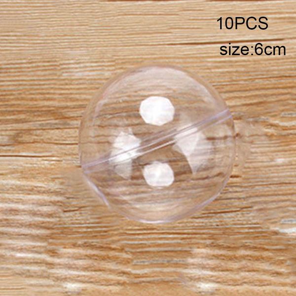 

the #039; 10pcs transparent balls sphere baubles diy ornament hanging for christmas tree party 889