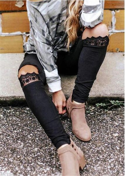 

leopard print camouflage ripped skinny trousers pants women clothes camouflage high waist pants designers womens pants, Black;white