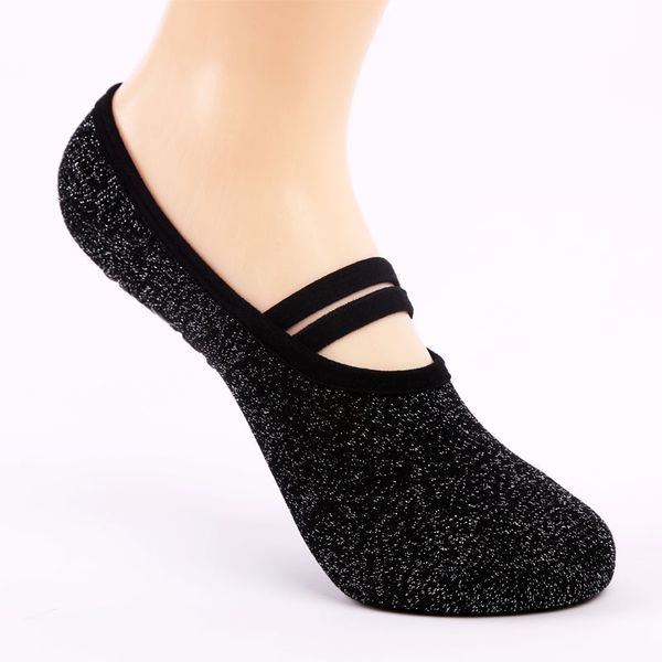 

new style quick-drying black gym yoga socks non-slip yoga socks pilates dance women ballet