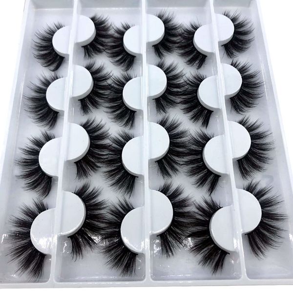 

false eyelashes hbzgtlad 12 pairs 3d soft mink handmade wispy fluffy long lashes extension makeup kit cilios