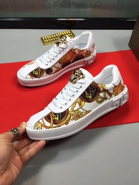 

2021t trend men 's printed letter sneakers ,casual and comfortable catwalk shoes ,fashion low -shoes ,original box packaging :38, Black