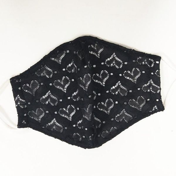 

summer women ice face mask lace ornament double layer face masks anti dust breathable mouth-muffle fashion cool durable face mask