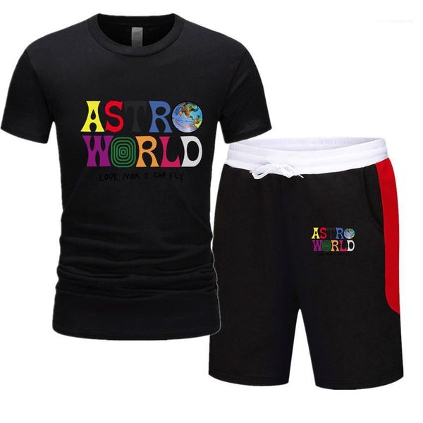 

crew neck suits males sports loose casual sets teenagers lettter print 2pc tracksuits summer designer knee length, Gray