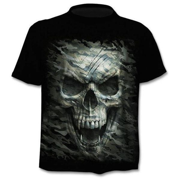 

3d skull harajukut-shirt 3d print shirts aesthetic plus size aesthetic men clothing