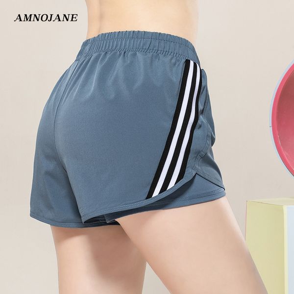 

contrastcolor running biker activewear shorts women 2 in 1 gym leggings sport running fitness seamless workout yoga short, White;red