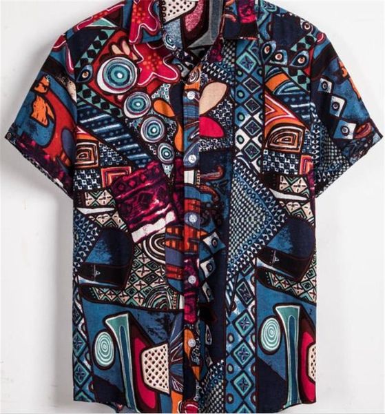 

loose mens 2020 luxury shirts print men casual shirts designer panelled color casual shirts short sleeve fashion, White;black