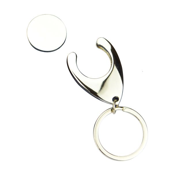 

пользовательский держатель ключа популярного металл на заказ key chain, Silver