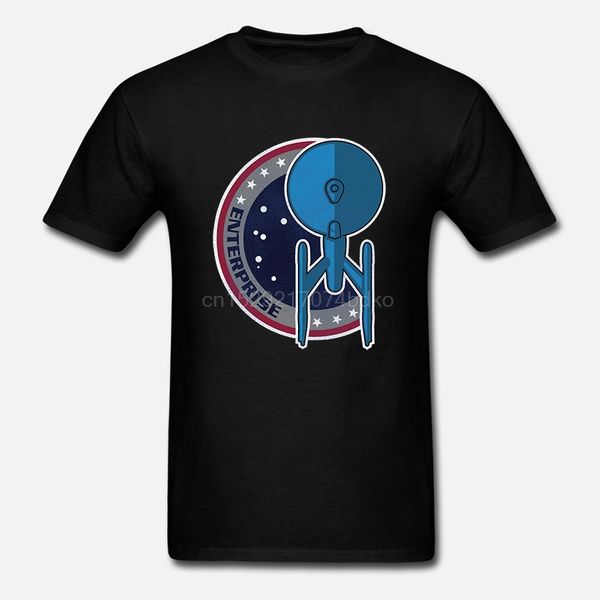 

men tshirt short sleeve vintage enterprise patch v3 geek t shirt tee women t-shirt