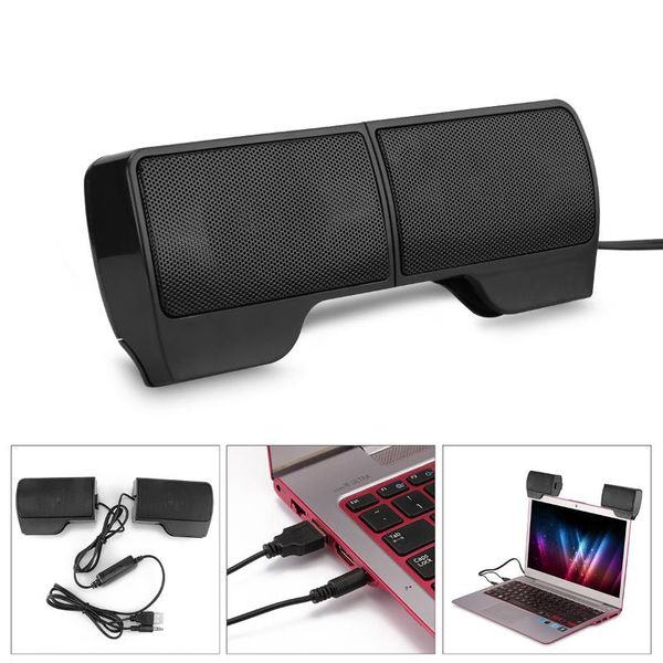 

2020 mini usb stereo speakers portable multimedia controller soundbar for computer stereo clip speaker for lapwin 7