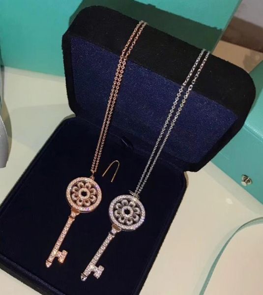 

necklace key necklace s925 sterling silver female high fashion jewelry christmas party birthday gift